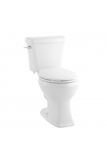 Toilets| Project Source Danville White Elongated Chair Height 2-piece WaterSense Toilet 12-in Rough-In Size (Ada Compliant) - CQ06792
