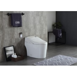 Toilets| Runfine Harper White Dual Flush Elongated Chair Height Toilet 12-in Rough-In Size with Bidet (Ada Compliant) - FN65923