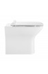 Toilets| Swiss Madison Carre Glossy White Dual Flush Elongated Comfort Height Back-to-wall Toilet 12-in Rough-In Size - AH88234