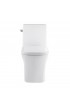 Toilets| Swiss Madison Concorde Glossy White Elongated Standard Height Toilet 12-in Rough-In Size - VT22740