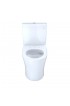 Toilets| TOTO Aquia Cotton White Dual Flush Elongated Chair Height 2-piece WaterSense Toilet 12-in Rough-In Size - VP01347
