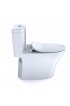 Toilets| TOTO Aquia Cotton White Dual Flush Elongated Chair Height WaterSense Toilet 12-in Rough-In Size - GD89439