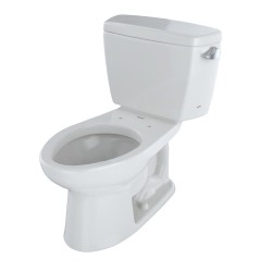 Toilets| TOTO Drake Colonial White Elongated Chair Height 2-piece Toilet 12-in Rough-In Size (Ada Compliant) - JR04332