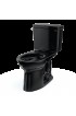 Toilets| TOTO Drake Ebony Elongated Standard Height 2-piece Toilet 12-in Rough-In Size (Ada Compliant) - NT26780