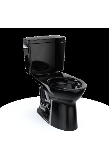 Toilets| TOTO Drake Ebony Elongated Standard Height 2-piece Toilet 12-in Rough-In Size (Ada Compliant) - NT26780