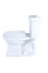 Toilets| TOTO Promenade II Cotton White Elongated Chair Height 2-piece WaterSense Toilet 12-in Rough-In Size (Ada Compliant) - PQ92974