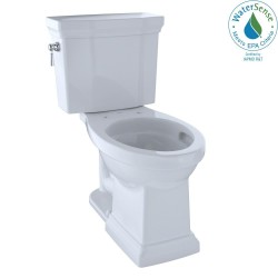 Toilets| TOTO Promenade II Cotton White Elongated Chair Height 2-piece WaterSense Toilet 12-in Rough-In Size (Ada Compliant) - PQ92974