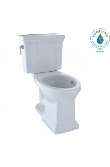 Toilets| TOTO Promenade II Cotton White Elongated Chair Height 2-piece WaterSense Toilet 12-in Rough-In Size (Ada Compliant) - EN63697