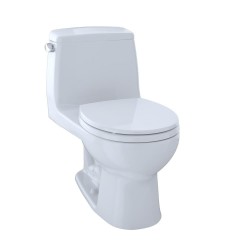 Toilets| TOTO Ultimate Cotton White Round Standard Height Toilet 12-in Rough-In Size - OM01919