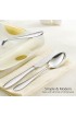 40-Piece Silverware Set HaWare Stainless Steel Flatware Service for 8 Modern Tableware Cutlery for Home Elegant Eating Utensils Include Knives Spoons Forks Mirror Polished Dishwasher Safe