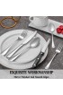 60 Pcs Silverware Set with Steak Knives Service for 10,Stainless Steel Flatware Set,Mirror Polished Cutlery Utensil Set,Home Kitchen Eating Tableware Set,Include Fork Knife Spoon Set,Dishwasher Safe