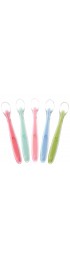 BEST First Stage Baby Infant Spoons 5-Pack Soft Silicone Baby Spoons Training Spoon Gift Set For Infant