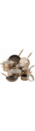 Circulon Premier Professional Nonstick 13-piece Cookware Set | Richly Colored Bronze Exterior