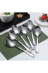 Dinner Spoons Kyraton 6 Pieces 7.5 Stainless Steel Table Spoon Soup Spoons Dessert Spoons Sliverware Dishwasher Safe Set of 6