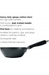 Ecolution Non-Stick Carbon Steel Wok with Soft Touch Riveted Handle 8,Black