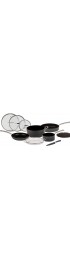 Emeril Everyday Forever Pans Hard-Anodized Cookware 10-Piece Pots and Pans Set Nonstick with Utensils Induction Compatible by Emeril Lagasse Black 10 Piece Set