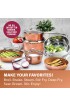 Gotham Steel Pots and Pans Set – Premium Ceramic Cookware with Triple Coated Ultra Nonstick Surface for Even Heating Oven Stovetop & Dishwasher Safe 10 Piece Hammered Copper