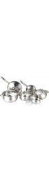 Heim Concept Cookware Set W-001 12-Piece Stainless Steel Pots and Pans Set Kitchen Cooking Set with Glass Lid