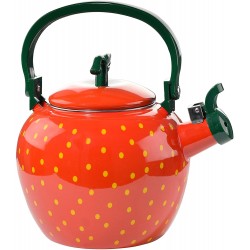 HOME-X Strawberry Whistling Tea Kettle Cute Fruit Teapot Kitchen Accessories & Décor