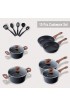 Induction Kitchen Cookware Sets Nonstick Granite Hammered Pan Set Dishwasher Safe Cooking Pots and Pans Set
