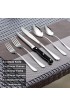 LIANYU 53-Piece Silverware Set with Steak Knives and Serving Utensils Stainless Steel Flatware Cutlery Set Service for 8 Eating Utensil Set for Home Party Wedding Dishwasher Safe Mirror Finished