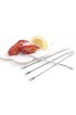 Norpro Stainless Steel Seafood Forks 6.75 | 4-Count per Pack | 1-Pack