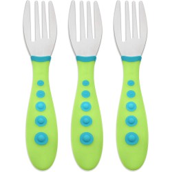 NUK First Essentials Kiddy Cutlery Forks 3-Count Color May Vary