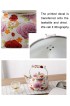OLYTARU Enamel Teapot floral,Large Porcelain Enameled Teakettle,Colorful Hot Water Tea Kettle pot for Stovetop,Small Retro Classic Design 2.4L floral