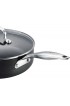 Pots and Pans Set Non-Stick-Hard-Anodized Aluminum Cookware Set Oven Suitable Dishwasher Suitable 10-Piece Black
