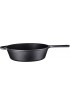 Pre-Seasoned 2-In-1 Cast Iron Multi-Cooker – Heavy Duty Skillet and Lid Set Versatile Non-Stick Kitchen Cookware Use As Dutch Oven Or Frying Pan 3 Quart Pre-Seasoned