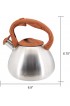 SAMMCO COOKS 2.7 Quart Tea Kettle for Stovetop Loud Whistling Teakettle Food Grade Stainless Steel Anti-Hot Handle Anti-Rust Fast to Boil Steel