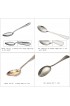 SANTUO 12-piece Stainless Steel Dinner Table Soup Spoons（Silver 7.3 Inches）