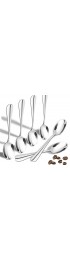 SONGZIMING Demitasse Espresso Spoons Mini Coffee Spoon 18 10 Stainless Steel Small Spoons for Dessert Tea,Set of 6