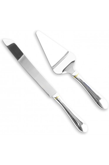 Stainless Steel Cake Serving Set Cake Knife and Server Cake Serving Set With Serrated Blade for Easier Cutting Holidays Birthdays Wedding Anniversary
