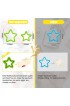 6PCS Sandwich Cutter and Sealer for Kids DIY Pancake Cookie Cutters,Cut and Seal for Lunchbox Kids LunchHeart Star Circle,Square dinosaur flower