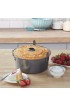 Chicago Metallic Professional 2-Piece 9.5-Inch Angel Food Cake Pan with Feet 9.5 x 4