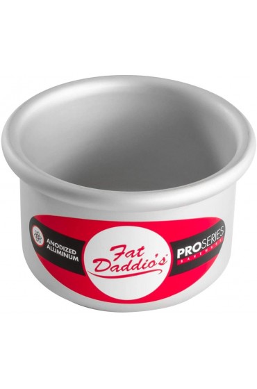 Fat Daddio's Round Cake Pan 3 x 2 Inch Silver