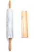 Fox Run White Marble Rolling Pin with Wooden Cradle 2.5 x 18 x 2.5 inches