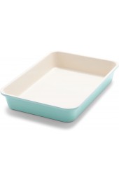 GreenLife Bakeware Healthy Ceramic Nonstick 13 x 9 Rectangular Cake Baking Pan PFAS-Free Turquoise