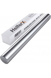HelferX 15 inch Long Stainless Steel Rolling Pin for Baking Perfect for Fondant Dumpling Ravioli and Pizza Dough