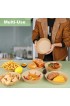 Hureny Air Fryer Disposable Paper Liner 100pcs Non-stick Air Fryer Paper Pads 6.3 Food Grade Parchment Paper Oil Resistant for Baking Frying Grilling Cooking Oven Microwave