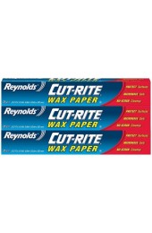 Reynolds Cut Rite Wax Paper 75 Sqft Pack of 3