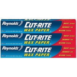 Reynolds Cut Rite Wax Paper 75 Sqft Pack of 3