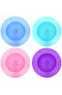 10-inch Plastic Dinner Plates Reusable Plates Picnic Plates | Set of 12 in Coastal Colors