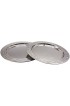 13-Inch Stainless Steel Charger Plates 6Pcs Silver Dinner Plate Chargers Round Server Ware