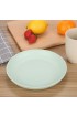 7.8 Inches Unbreakable Wheat Straw Plates Reusable Plate Set Dishwasher & Microwave Safe Perfect for Dinner Dishes Healthy for Kids Children & Adult BPA Free & Eco-Friendly 7.8 Inches