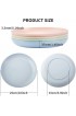 8 Pack Plastic Plates Reusable OAMCEG 10 Inches Unbreakable Eco-Friendly Lightweight Wheat Straw Plates Salad Plates Camping Plates Dinner Plates Dishwasher & Microwave Safe BPA FREE