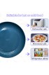 8 Pieces 10 Inch Wheat Straw Plates Unbreakable Dinner Plates Lightweight Straw Plates Dishwasher & Microwave Safe Perfect for Dinner Dishes Healthy for Kids & Adult