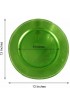 BalsaCircle 6 pcs 13-Inch Lime Green Crystal Beaded Round Charger Plates Dinner Wedding Supplies for all Holidays Decorations