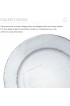 ELEGANT ANTIQUE WHITE CHARGER PLATES | Acrylic | 12 PC 13”
